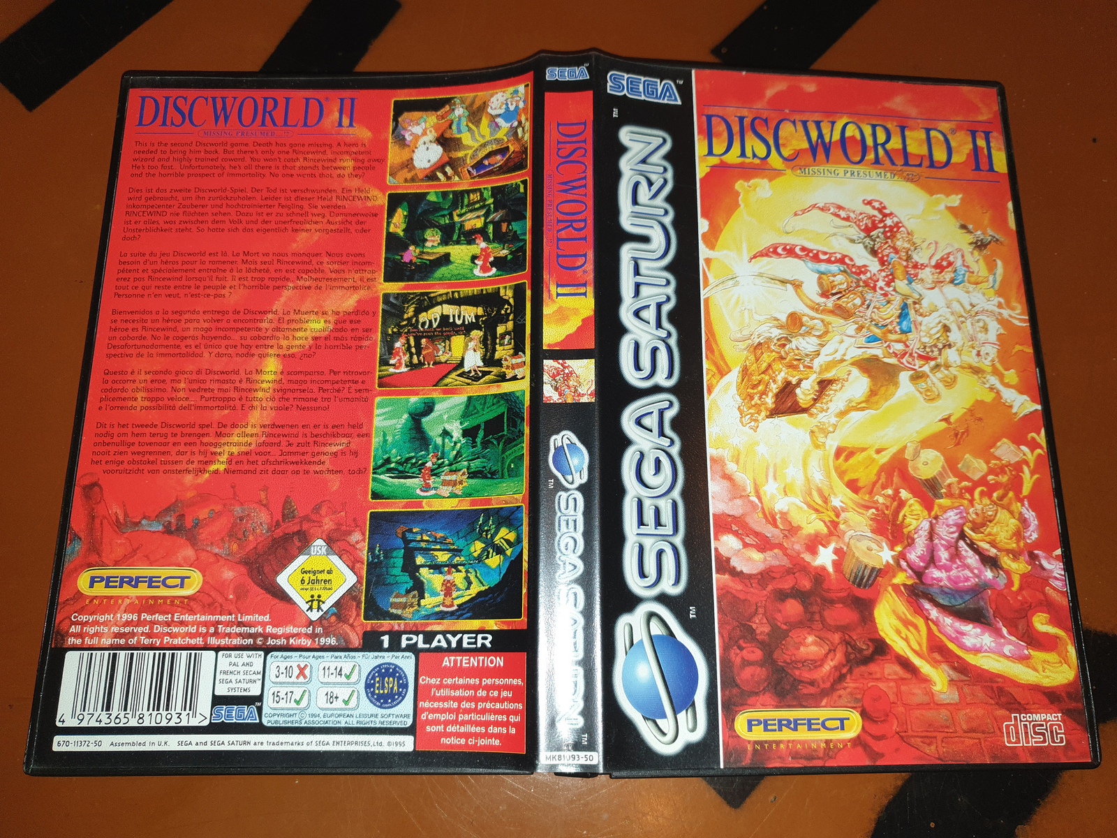 Sega Saturn - Discworld II 2 Manquant Présumé - Neuf / Mint