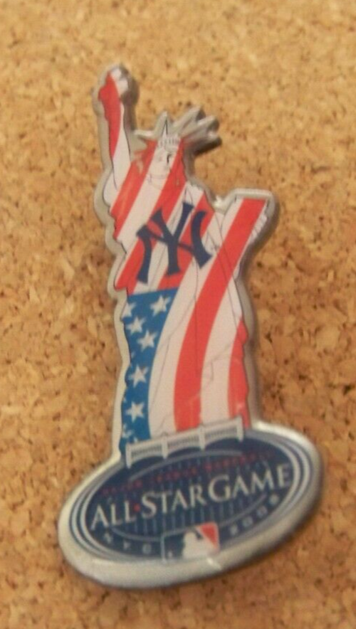 2008 AS All-Star Game NY New York Yankees Statues Parade pin Statue of Liberty