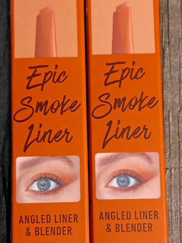 NYX Epic Smoke Liner Forro en ángulo y licuadora ESL05 encendido 0,005 OZ Lote de 2 NUEVO - Imagen 3 de 3