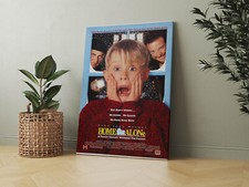 Home Alone 1990 Vintage Movie Poster - Canvas - Framed or Poster Available