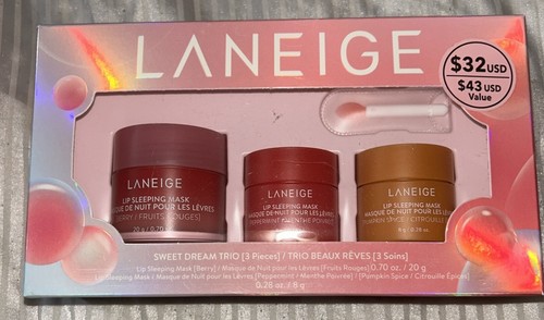 Laneige Máscara para Dormir Labial Sweet Dreams Trío Retirado Calabaza Especias Menta Set - Imagen 5 de 9