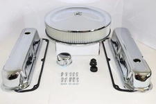SB Chrysler Chrome Engine Dress Up Kit Valve Covers 14" Air Cleaner 273 318 340