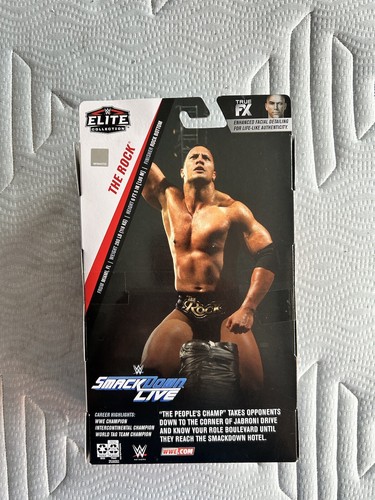 WWE WWF Mattel Elite 69 Smackdown Live US Exclusive The Rock Wrestling Figure - Picture 2 of 2