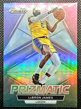 2022-23 Panini Prizm LEBRON JAMES Prizmatic Insert No. 9 SILVER Prizm SP LAKERS