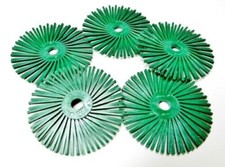 3M Radial Bristle Discs Scotch-Brite  3" Green 50 Grit 5 Discs Coarse Grade