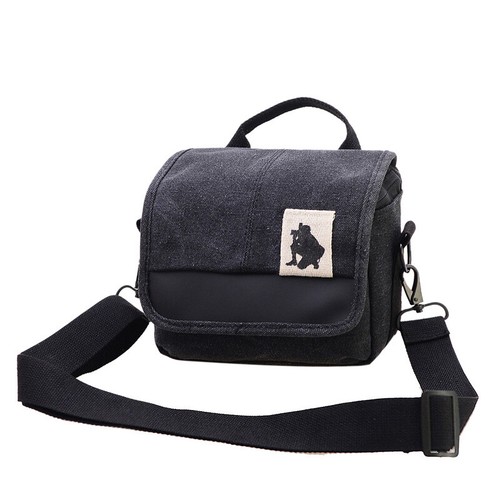 Retro Canvas Camera Bag Single-shoulder Bag Sling Bag For Mini DSLR - Picture 14 of 14