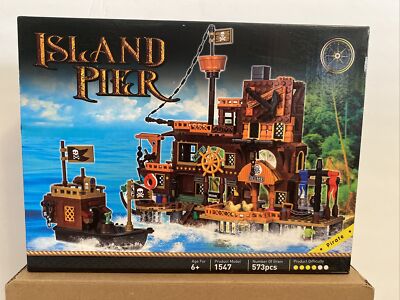 Island Pier Pirate Building Blocks Play set 573 Pcs, Original Sealed - Main Image
