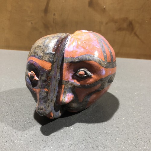 Vintage Studio Pottery Art Bust Head Figurine Sculpture Glazed - Picture 2 of 7