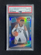 2017-18 Donruss Optic Dillon Brooks RC Holo #152 PSA 10 GEM MT Memphis Grizzlies