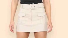 Women's High Waisted Cargo Pocket Belted Skirt Ladies Skort Shorts Summer wear