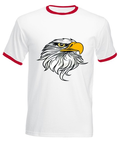 T-SHIRT UOMO AQUILA REALE AMERICANA MAGLIETTA MEN EAGLE HEAD PERSONALIZZA  NOME! | eBay