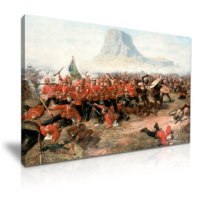 The Battle of Isandlwana Zulu War Canvas Wall Art Picture Print 76x50cm ...