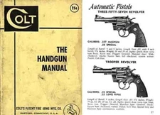Colt 1954 Handgun Manual and Catalog