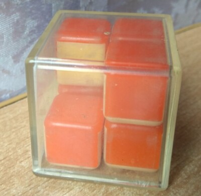 Rare Vintage Logical game Rubiks ruby puzzler Toy ussr soviet cube 