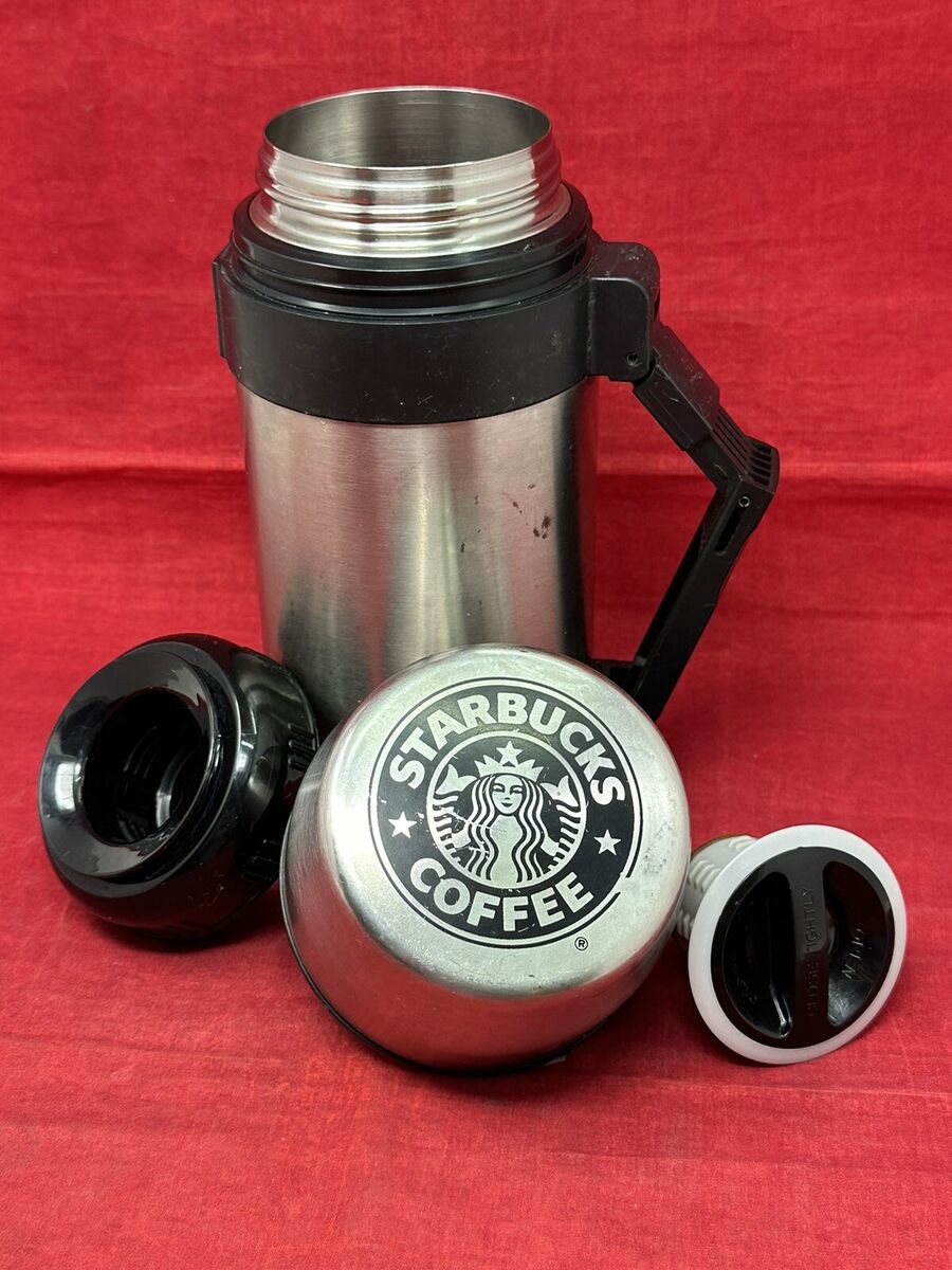 LARGE Big Mouth Starbucks Coffee Company Stainless Steel Thermos