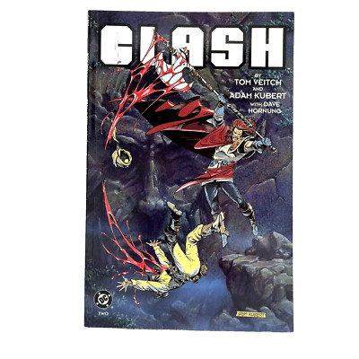 CLASH Book 2 The Power and the Glory DC Comics Tom Veitch Adam Kubert 1991 TPB 
