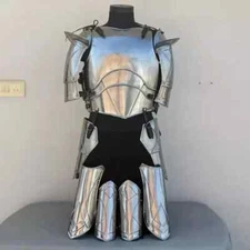 Medieval Knight Lady Half Body Armor- Female Cuirass With Tassets- Women