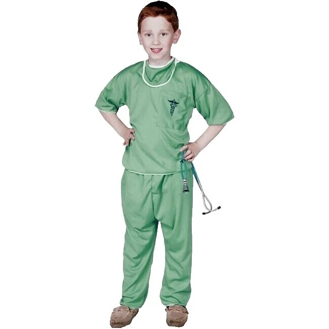 Polyester Complete Outfit Doctor & Nurse Costumes for Boys