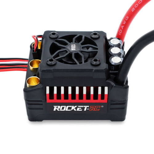 SURPASSHOBBY Rocket RC 130A ESC Brushless 160A ESC 4S for 1/7 1/8 RC Car Buggy - Picture 10 of 21