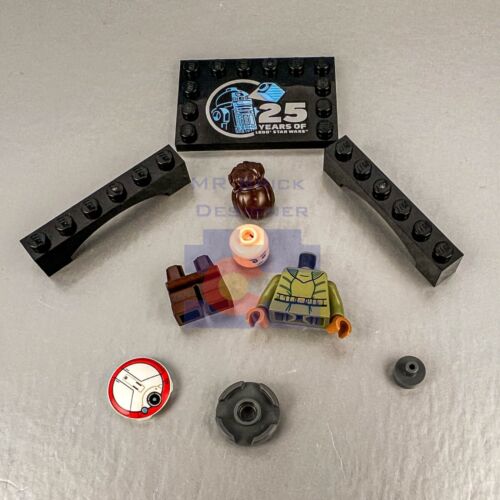 LEGO Star Wars - Minifigure giovane Leia - 75392 - 25° anniversario con supporto - Foto 2 di 5