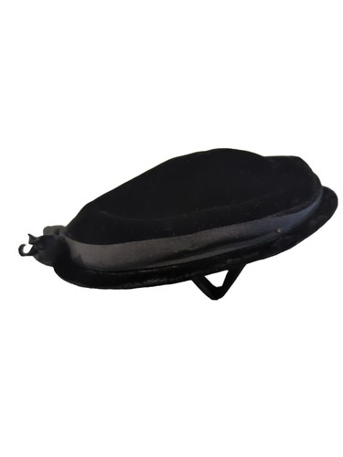 Vintage Abraham & Strauss Women's Hat Black Velvet Ribbon Bow One Size 1959s - Picture 3 of 17
