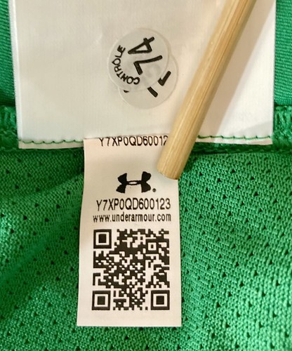 Under Armour Notre Dame T Shirt Men’s XXL 2XL Kelly Green On Field Athletic NWT - Picture 16 of 24