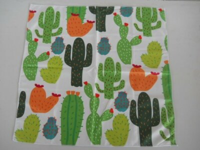 Cactus Desert Tree Bandana Head Wrap Scarf Polyester Bandanna Floral