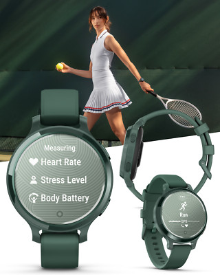 Garmin Lily 2 Active - 38 mm Woman's Stylish Smartwatch Jasper Green Wristwatch