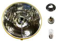 PF770 Tri-Bar 7-3/4 inch Headlight Kit, Bulb, Adapters, for XK120, Mk VII