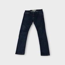 Mossimo Dark Blue Straight Leg Coton Blend Skinny Jeans Mens 34 Casual