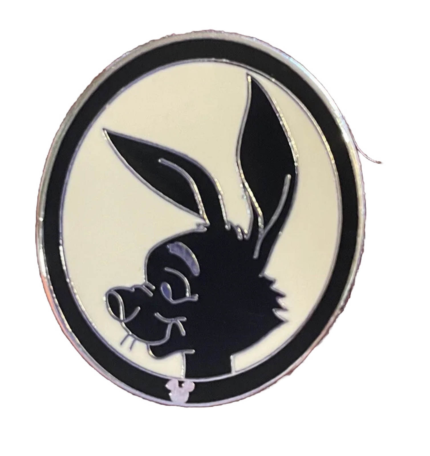 Disney Pin Silhouette RABBIT Winnie the Pooh Hidden Mickey Black White