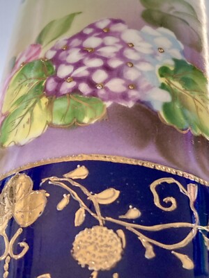Antique I.E. & C. Co. Made in Japan Gold Raised Hand-Painted