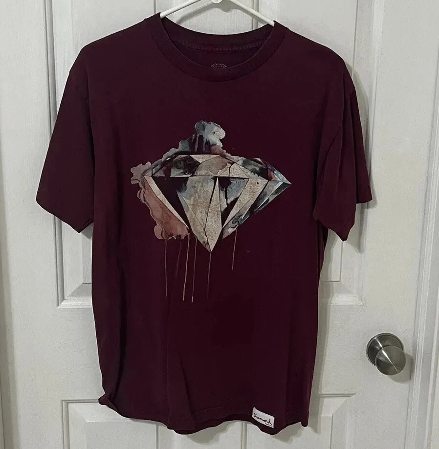 Diamond Supply Co Maroon T Shirt Men s M