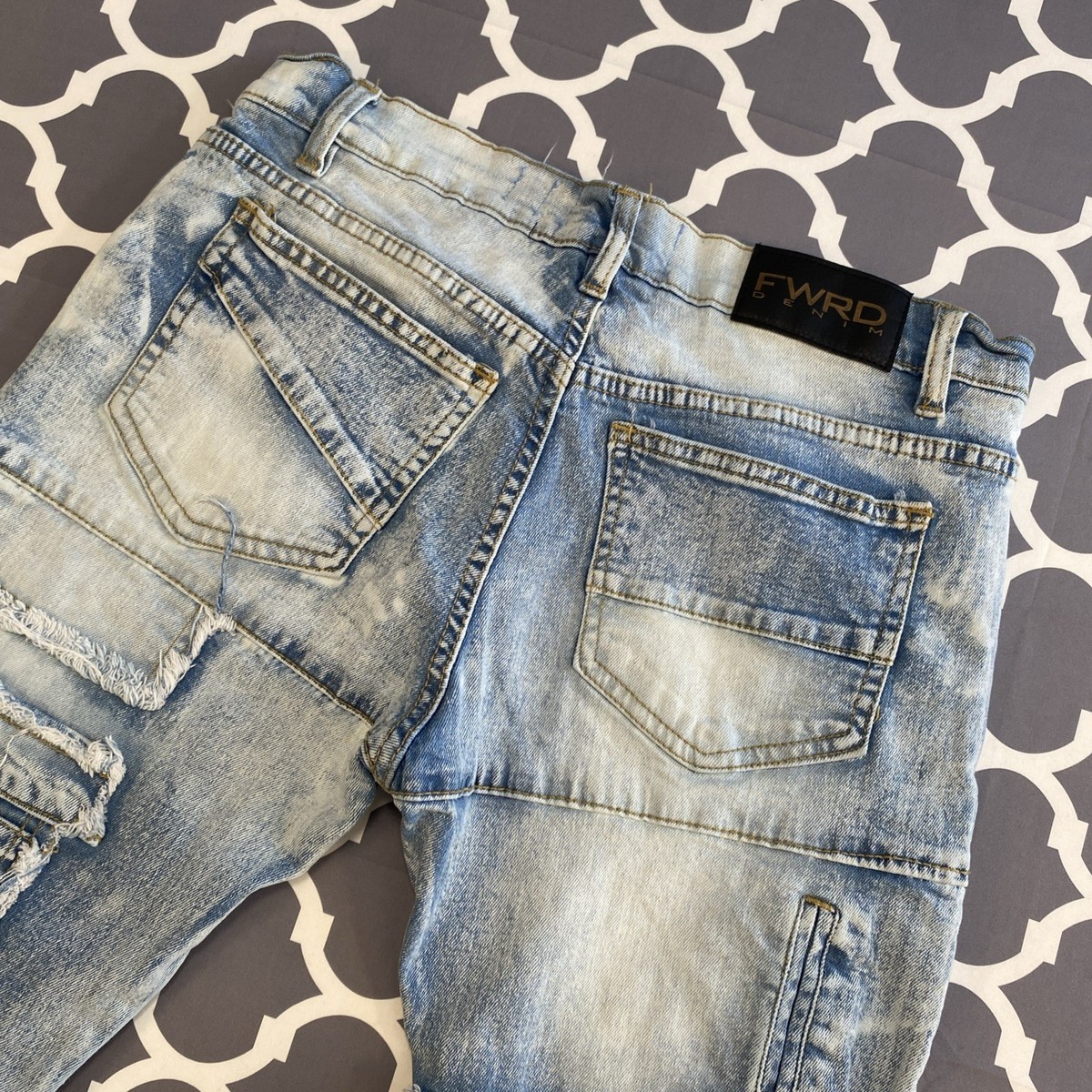 Kids FWRD DENIM & CO. Patches Denim Jean Youth size 20  MSRP $60 View 3