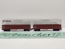 Hobbytrain N DC H23403 set di 2 carri merci aperti Eanos-x052 / DB / IMBALLO ORIGINALE