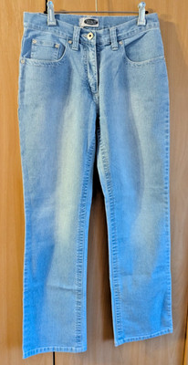 Damen Hose Jeans Stooker Größe 36 hellblau mit Strasssteine
