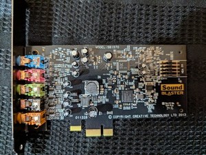 Audio 6 Channels Card, Blaster Audigy FX PCIe 5.1 Sound Card. USED EXCELLENT