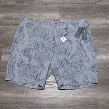 NEW Travis Mathew Coastal Canyon Golf Shorts Gray Tropical Print Men's Size 40