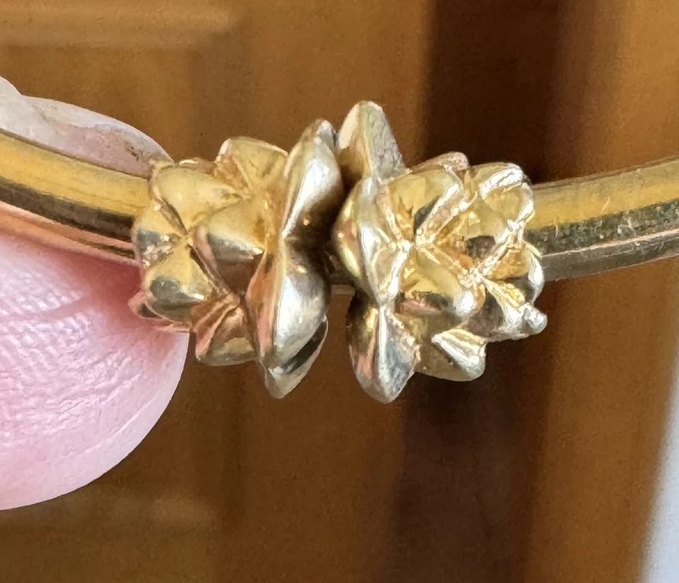 Trollbeads Lotus 750 Gold TAUBE-00067 ~ neuwertig ~ selten & edel - Bild 2 von 4