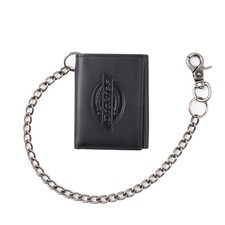 Dickies Men's Trifold Chain Wallet One Size Dark Black