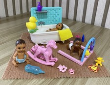 Barbie 🩷💙 Baby Room Playset With Furniture, Dolls & Accessories  