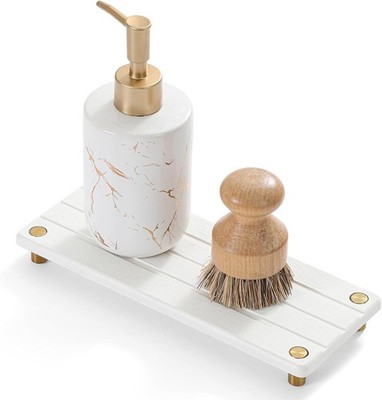 Instant Dry Sink Caddy Kitchen Sink Organizer, Quick Drying Diatomaceous Earth