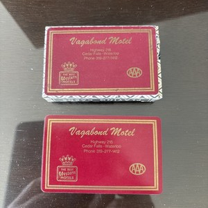 Vagabond Motel Cedar Falls Iowa - Vintage Deck Of Playing Cards Best Western AAA