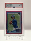 Panini Donruss Rated Rookie Jaxson Dart #400 Optic Preview Pink Prizm (RC) PSA8