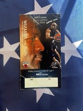 2002 WIZARDS vs BULLS ticket stub 1/4/02 MICHAEL JORDAN 30,000th career point