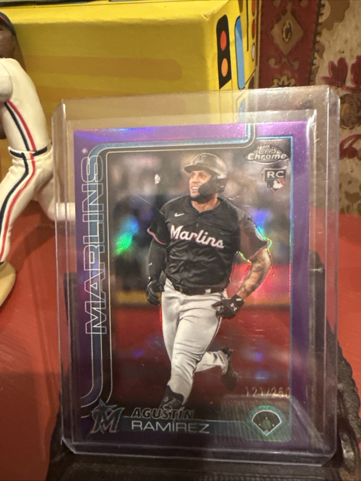 2025 Topps Update Series Chrome Agustin Ramirez #USC200 Purple Refractor /250