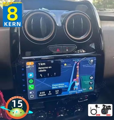 8Core 6+128G Android 15 Carplay Autoradio GPS Für Renault Dacia Duster 2015-2018