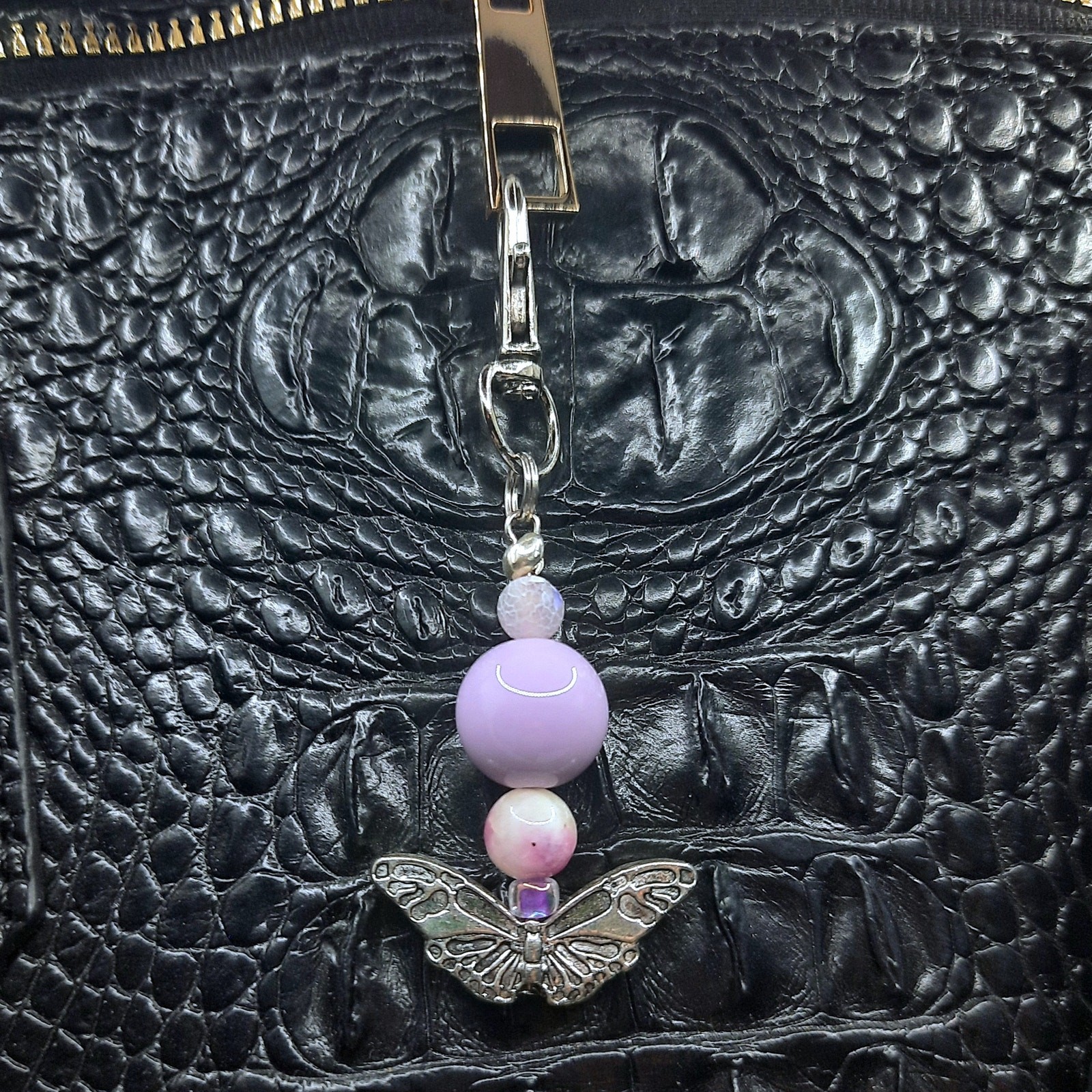 Handmade Tibetan Silver Butterfly Keychain