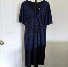 VTG Aspeed Women Small Babydoll Sparkly Retro Dress USA Made Y2k Prom HoCo Work
