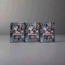 2025 Topps Chrome NFL Football Blaster Value Box Lot of 3 Sealed Boxes In Hand